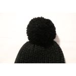UGG Chunky Knit Wool Blend Black Pom Beanie Photo 6