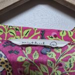 Print Fresh Womens Organic Cotton Bagheera Jungle Print Long Robe Pink Sz L/XL Photo 4