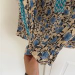 Sundance  Womens Explorer Blue Floral Patchwork Long Sleeve Large Blouse Top Boho Photo 5