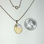 925 Gold Plated Sterling Silver I Love You Pendant Necklace Photo 3