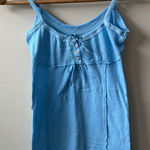 Free People  Light Blue Babydoll Tank Top Photo 0