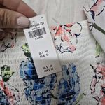 Abercrombie & Fitch Womens Ruched Puff Sleeve Scoopneck Top Floral Crop Sz XL Photo 4