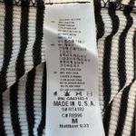 Forever 21 NWT  Black White Stripe Ribbed Crop Tank Top Stretch Knit Size Medium Photo 6