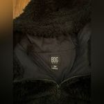BDG teddy cropped hoodie black size small Photo 1