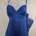 Lady Princess Blue Police Costume Handcuffs, thong and Hat 1X Photo 5