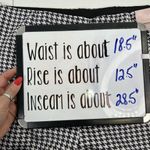 Serra  Size XL 16 18 Pants Faux Suede Pull On Houndstooth Comfort Waist Stretch Photo 9