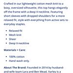 Varley NEW  Women’s Callie Knit Top Black Large Photo 10