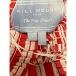 Hill House  Ellie Red Striped Tiered Square Neck Short Sleeve Mini A-Line Dress S Photo 2