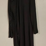 Future Collective Black Long Sleeve Scoop Neck Cold Shoulder Maxi Dress XXL Photo 0