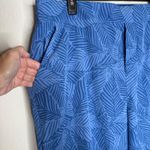 Soft Surroundings  Women's Size XL Cargo Jogger Pants‎ Blue Palm Print Photo 5