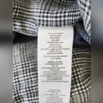 Current/Elliott Dassen Plaid Side-Stripe Linen Bomber Jacket Size 10 Photo 3