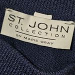 St. John  Collection Marie Gray Womens Navy Blue Pencil Skirt 10‎ Photo 2