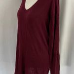 Vimmia New Reversible Criss Cross Sweater Shavasana Lightweight Knit Burgundy Photo 5
