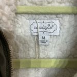Mud Pie  Olive Green Duncan Quilted Sherpa Vest Sz M Photo 4