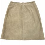 Bagatelle Suede Skirt with Tie Taupe Size 12 Photo 1