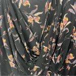 Free People Black Floral Fanta Open Back Long Sleeve Top S Photo 29