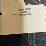 AGOLDE New  Odin Grey mid-rise Exaggerated denim maxi skirt sz 27 Photo 6