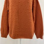 Callahan New Polka Dot Knit Off The Shoulder Sweater Burnt Orange Size Small Photo 10