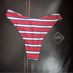 Zaful  Striped Bikini Bottom in Red, Blue, and White Photo 1