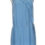 Banana Republic  Carolina Light Blue 100% Silk Sleeveless Dress Size 4 Small S Photo 0