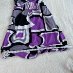 City Triangles Vintage  Bubble Dress Womens S Y2K Purple‎ Geometric Abstract Chic Photo 7