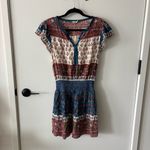 Faherty Boho Western  Bemini Smocked Dress EUC Size S Photo 5