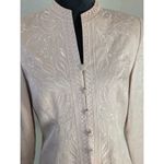 Adrianna Papell 100% Silk Embroidered Jacket 6 Pink Cocktail Blazer Photo 1