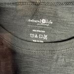 Natural Life Long Sleeve Tee Sz M Peace Love Mushroom Sun Graphic Split Hem NWT Photo 4