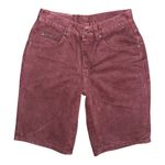 Lee Vintage High Waisted Maroon Denim Shorts Size 27 USA Made Jorts 100% Cotton Photo 0