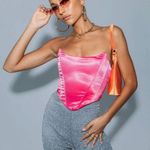 Princess Polly Pink  Strapless Top NWT Photo 0