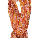 Garnet Hill  High Neck Batik Print One Piece Swimsuit 2 Photo 0