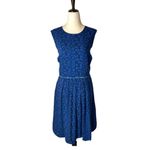 Matilda Jane Royal Blue Violets Are Blue Floral Print Sleeveless Dress Size 10 Photo 1