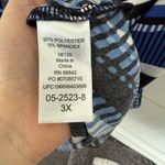 Catherine’s Women’s 3X Blue Black White Maxi Dress Long Photo 3