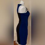 Guess Blue & Black Sleeveless Cutout Colorblock Bodycon Dress Sz. 2 Photo 7