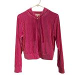 Colsie Pink Velour ribbed Hoodie soft comfy barbiecore Loungewear Y2k inspired Photo 3