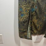 Vintage Y2K Dress Women Size 6P Green Blue Leopard Floral Dark Romantic Boho Photo 3