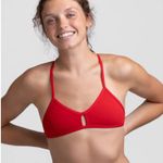 JOLYN   Red Vent Bikini Top size M Photo 0