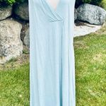 Soft Surroundings  Women's Blue Sleeveless Dress Casual Linen Blend Summer Photo 8