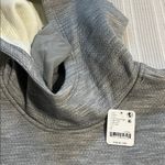 Free People Feel The Heat Merino Wool Pullover Gray White M Photo 3