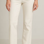 Nic+Zoe  White Stretch Pants Trousers Cropped Leg Women Size 2 Photo 0