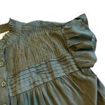 Muche & Muchette Vera Shift Dress Green Tiered Flowy Oversized One Size Women's Size M Photo 3