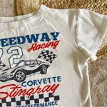 General Motors GM Corvette Speedway Racing Graphic Crop Tee Photo 1