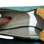 LOGO By Lori Goldstein LOGO Lori Goldstein Green Faux Shearling Loafers | Size 7 Photo 8