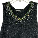 Vintage Christina Rotelli 2‎ Piece Metallic Black Sweater Set Photo 8