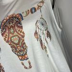 Show Me Your Mumu  Mellow Sz Small Bull Skull Jolo Tank White Photo 2