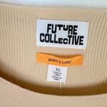 Future Collective NWT with Jenny K. Lopez Cropped Crewneck Sweater Beige Size XS Photo 5