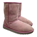 UGG  Australia Classic‎ Short 5825 Leather Sheepskin Lined Winter Boots Pink 8 Photo 0