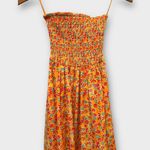 CAROLINE CONSTAS Haisley Floral Strapless Maxi Dress Size XS Yellow Photo 6