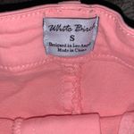 White Birch  Pink Jean Shorts Small Distressed High Waisted Stretch Casual Bright Photo 2