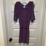 Jessica Simpson Purple Scoop Neck Slit Sleeve Aline Dress S Photo 9
